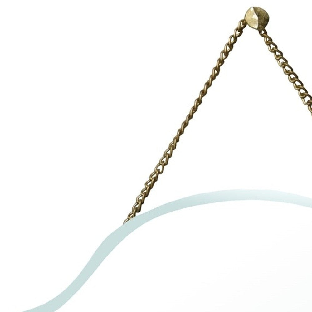 Arch Shaped Beveled Hanging Mirror-2