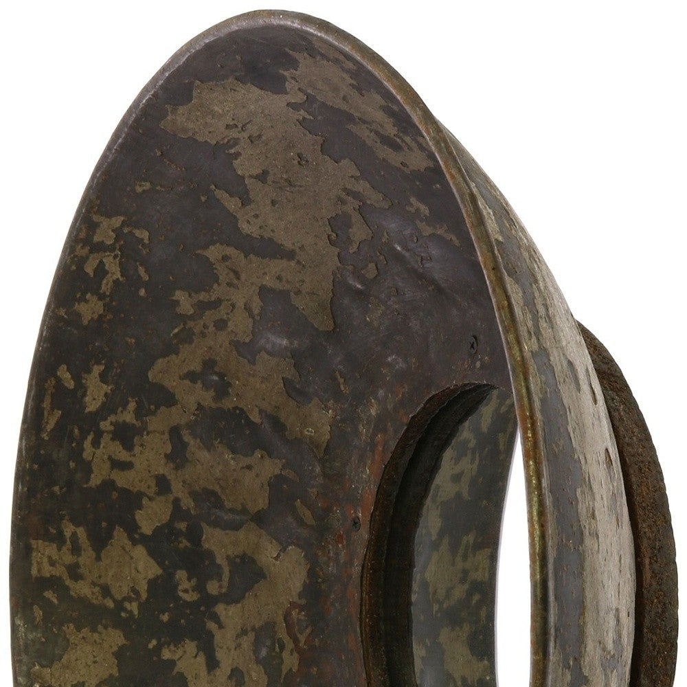 Jumbo Metal Bowl Wall Mirror-2