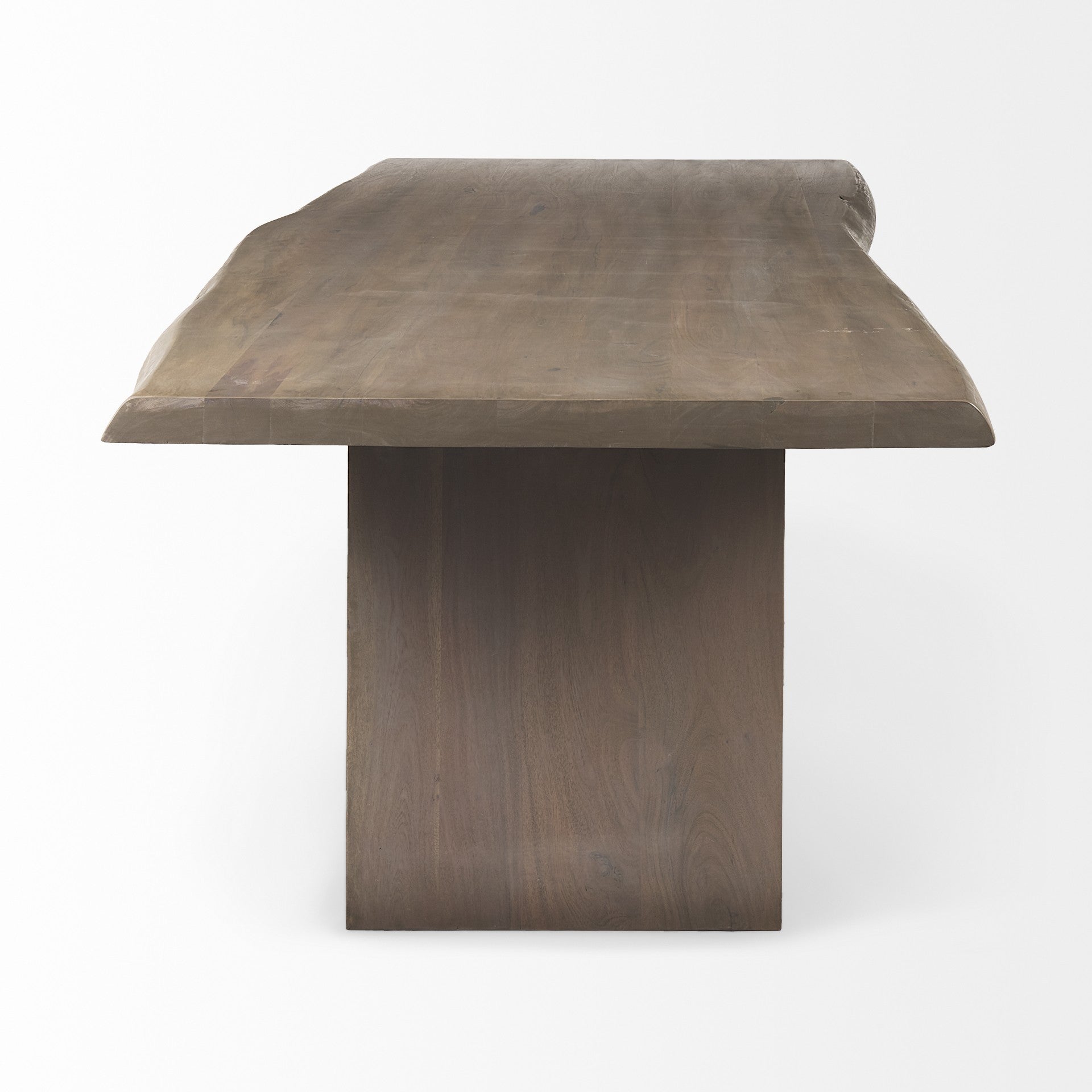 Rustic Live Edge Natural Wood Dining Table-2