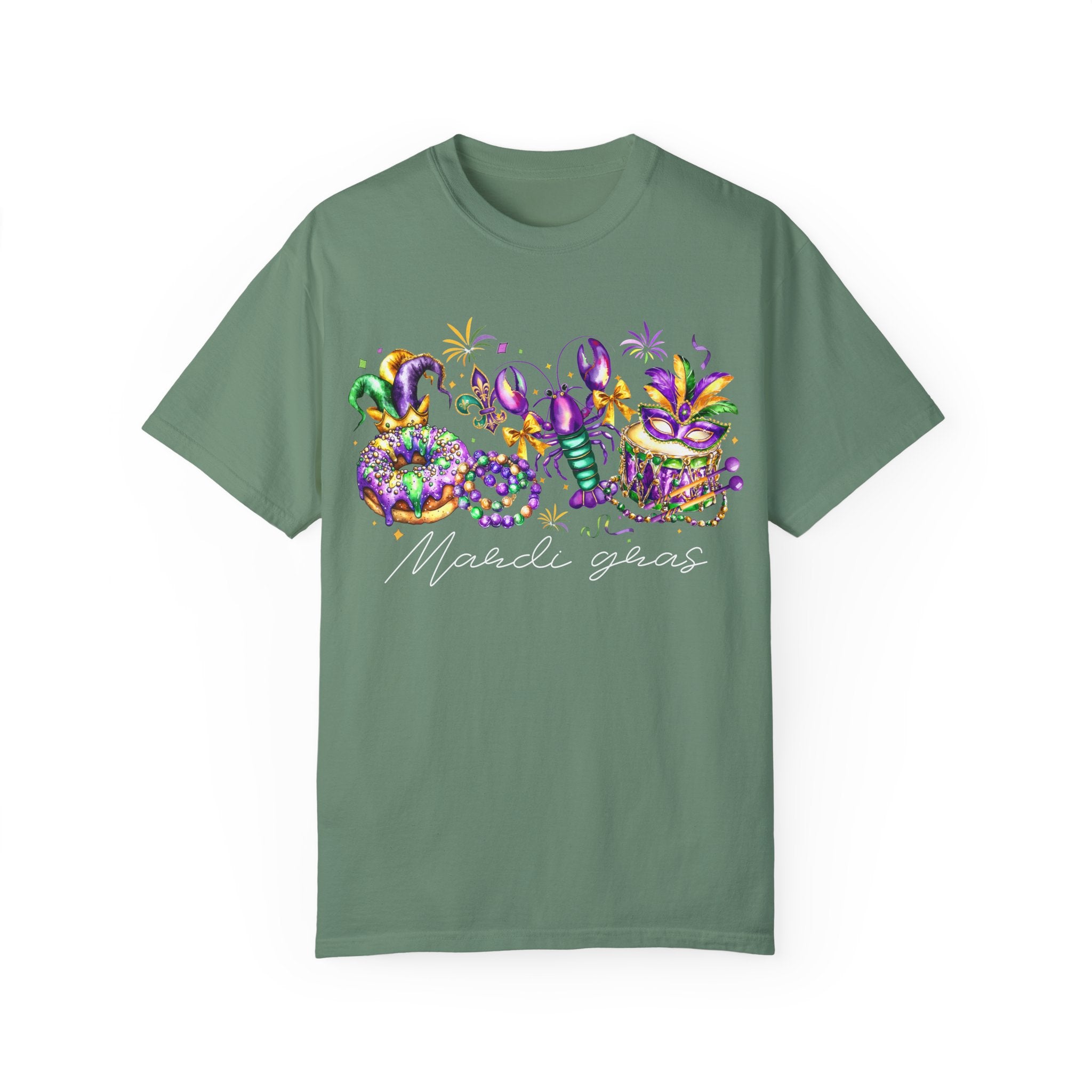 Mardi Gras T-Shirt, Coquette Bow Fleur De Lis Tee, Fat Tuesday Women&