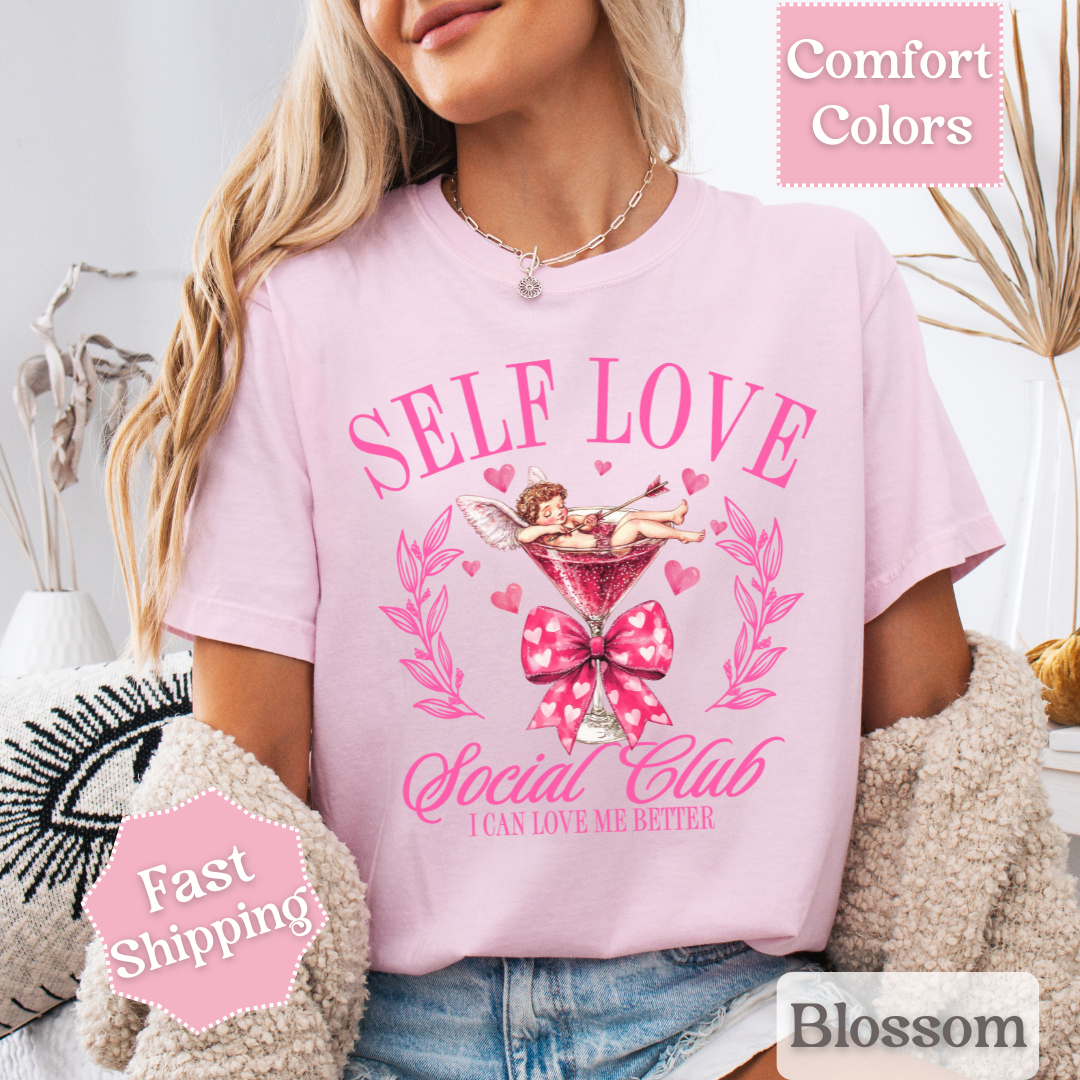 Self Love Social Club T-Shirt, Valentine&