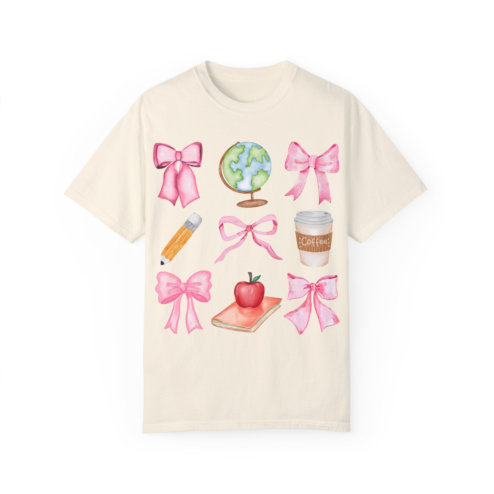 Coquette Bow T-Shirt for Teachers, Teacher Tee with Coquette Bows