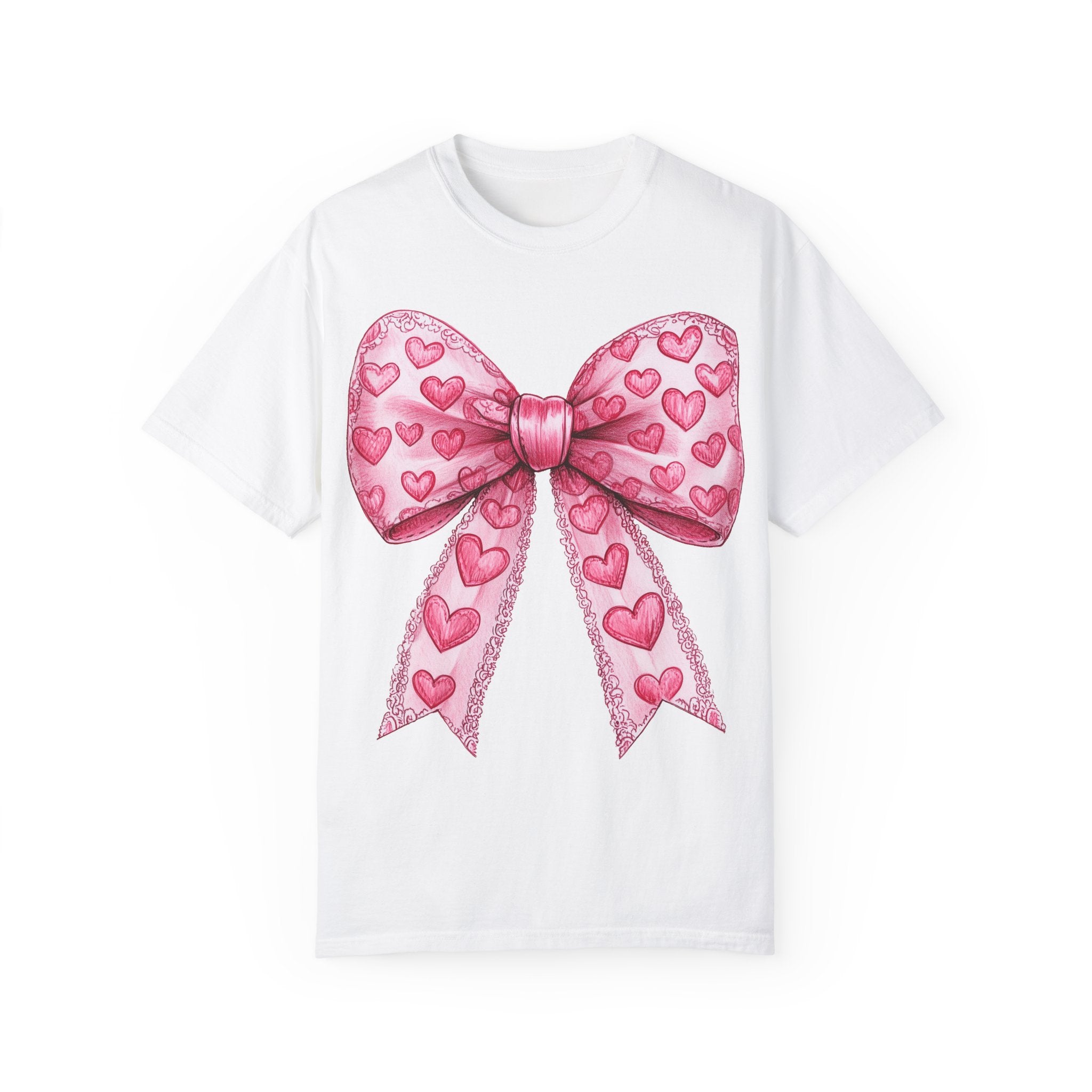 Coquette Bow Valentine Hearts T-shirt