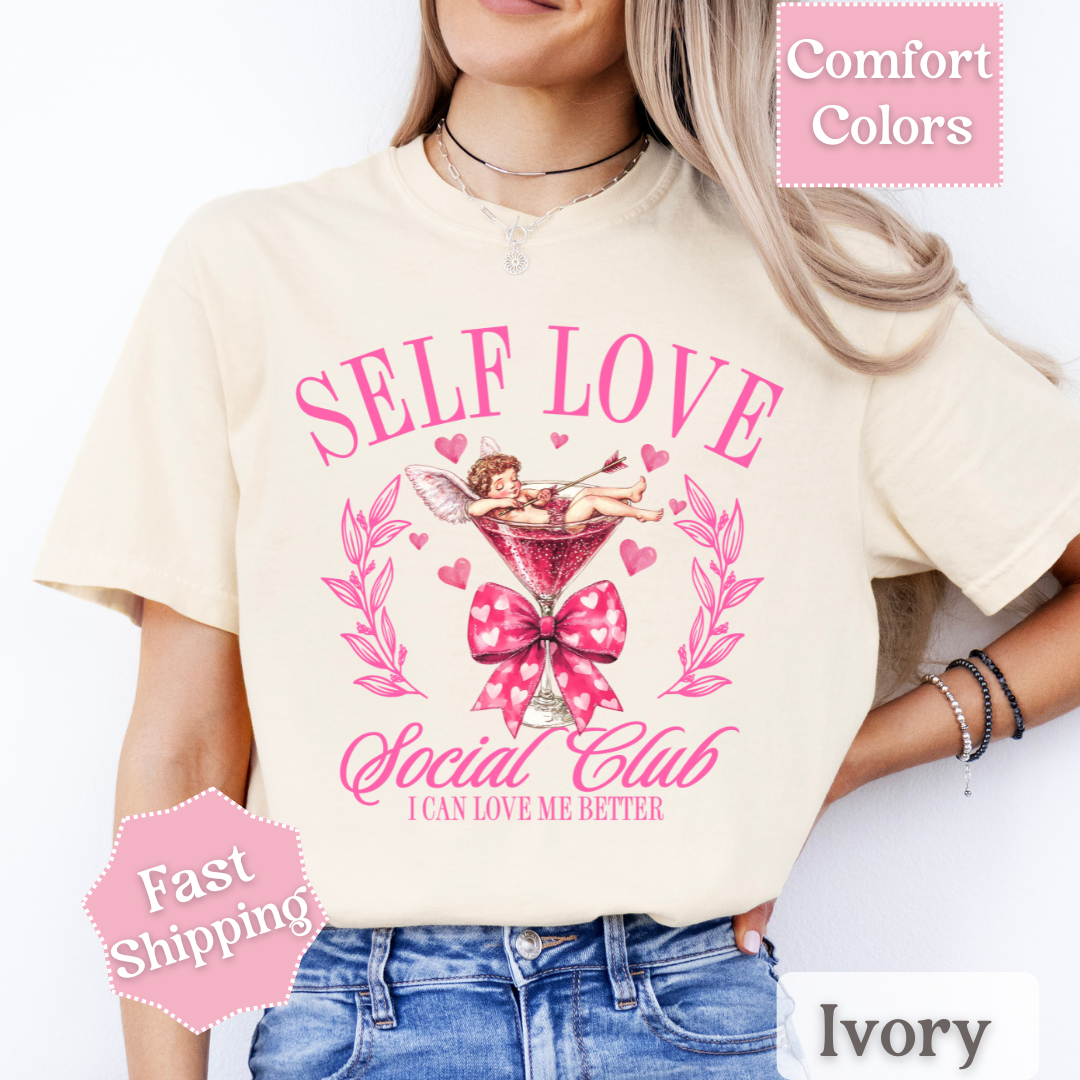 Self Love Social Club T-Shirt, Valentine&