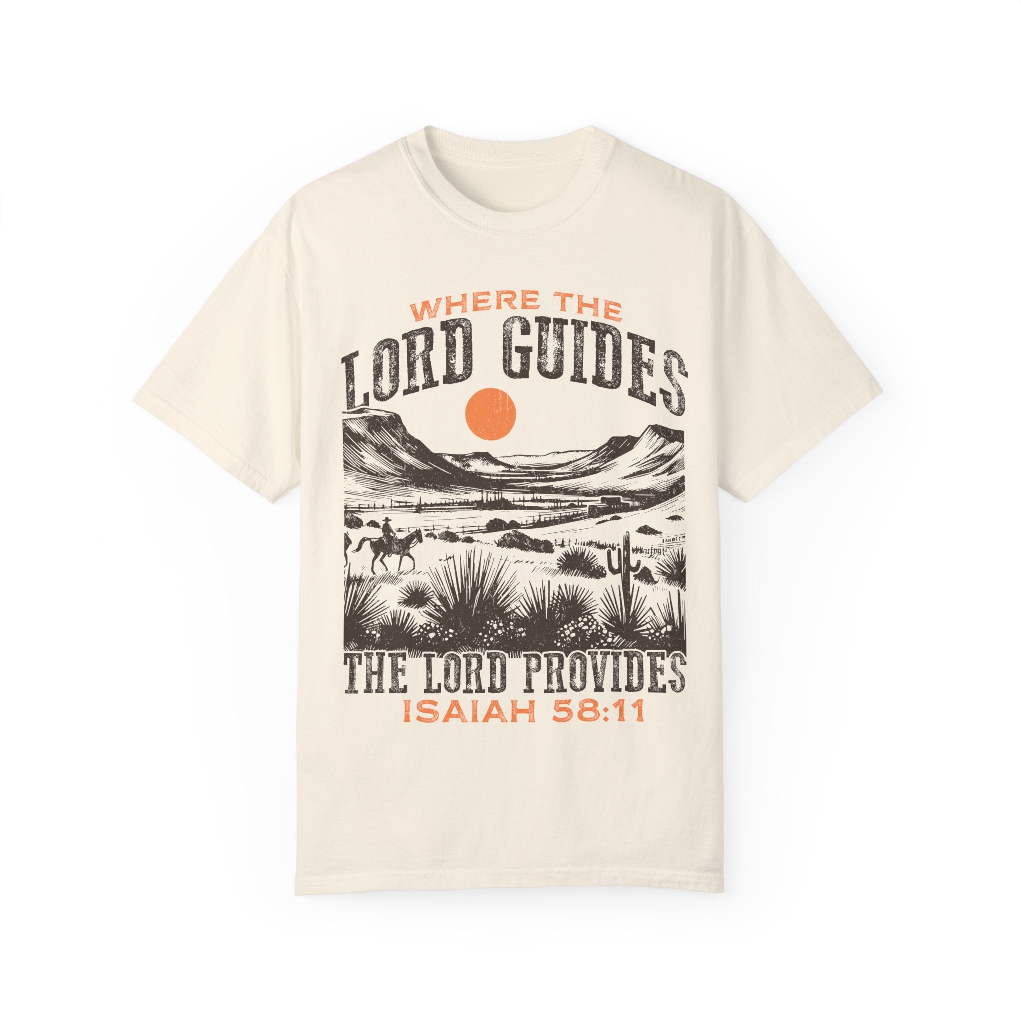 Where The Lord Guides the Lord Provides T-shirt, Christian Tee