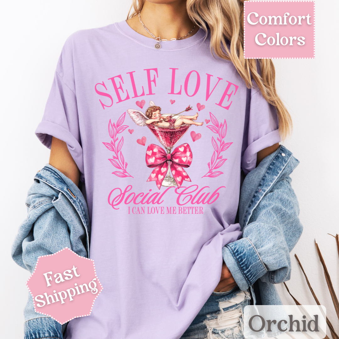 Self Love Social Club T-Shirt, Valentine&