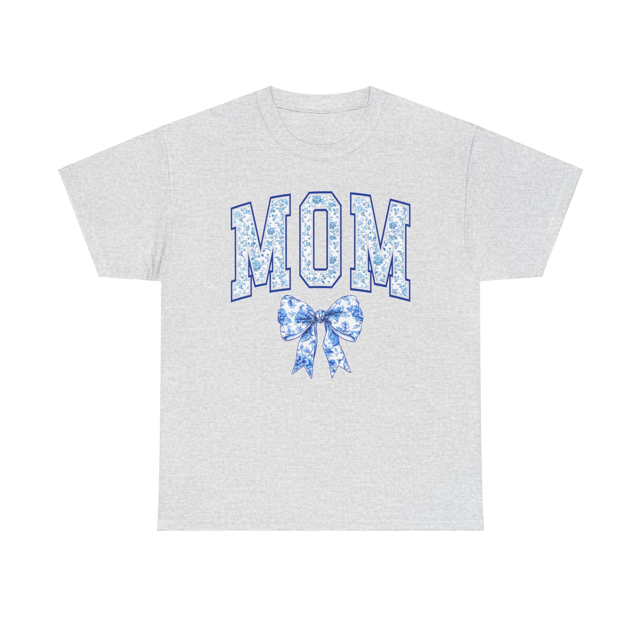Mom T-Shirt with Coquette Bow, Floral Tee for Moms