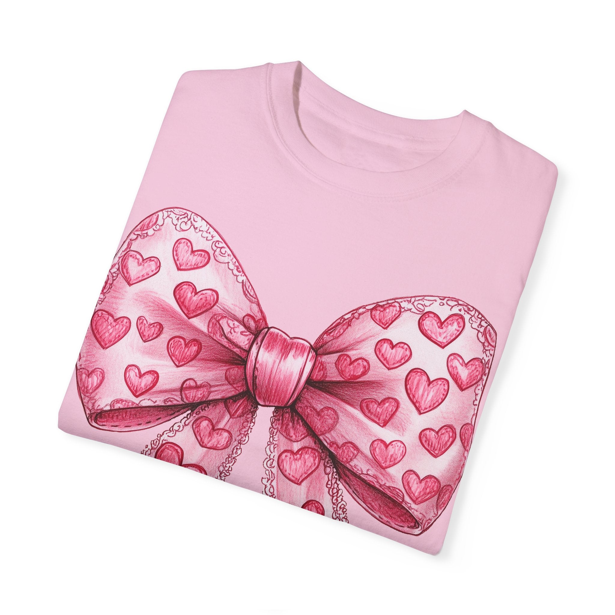 Coquette Bow Valentine Hearts T-shirt