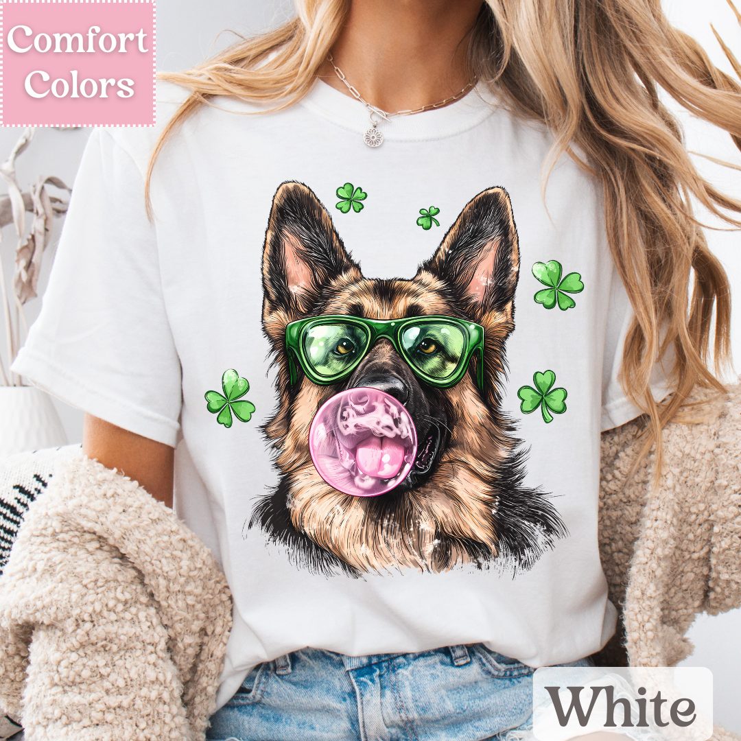 German Shepard T-Shirt for St. Patrick&