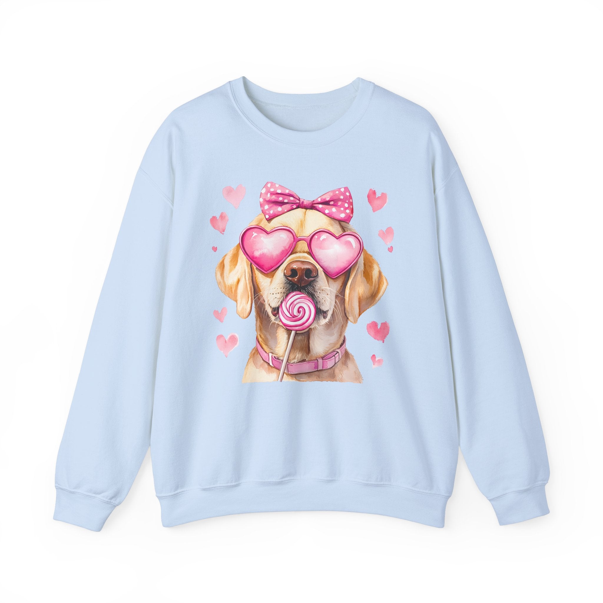 Yellow Lab Sweatshirt for Valentine&