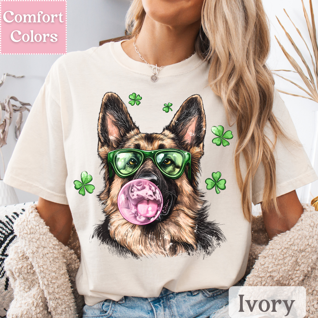 German Shepard T-Shirt for St. Patrick&