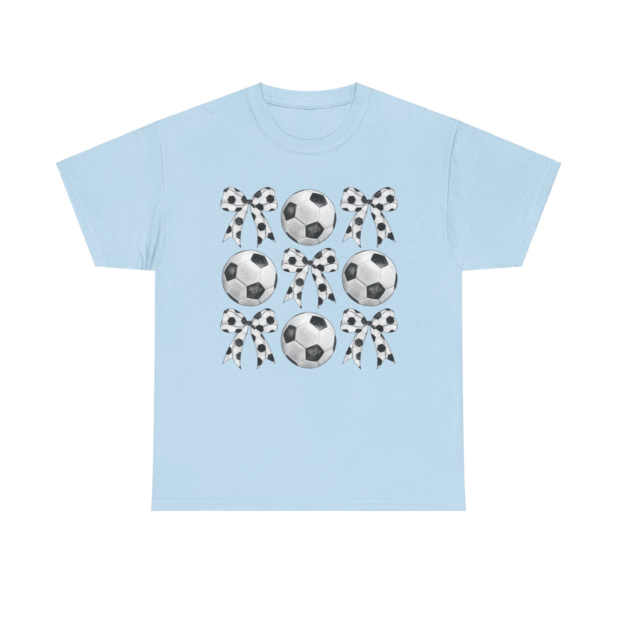 Soccer T-Shirt, Coquette Bow Tee, Soccer Mom Shirt for Women