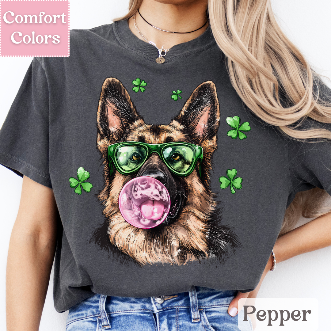 German Shepard T-Shirt for St. Patrick&