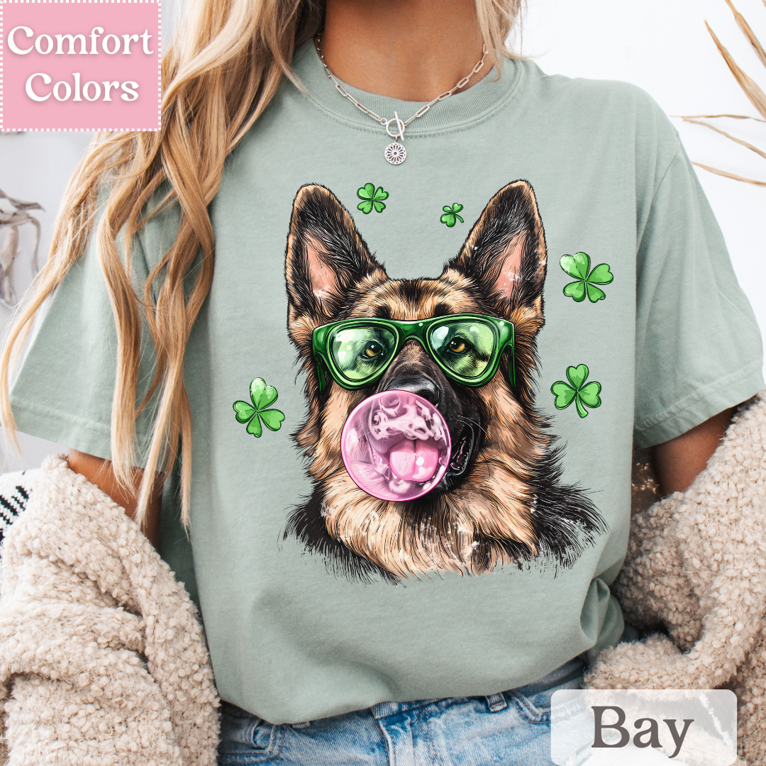 German Shepard T-Shirt for St. Patrick&