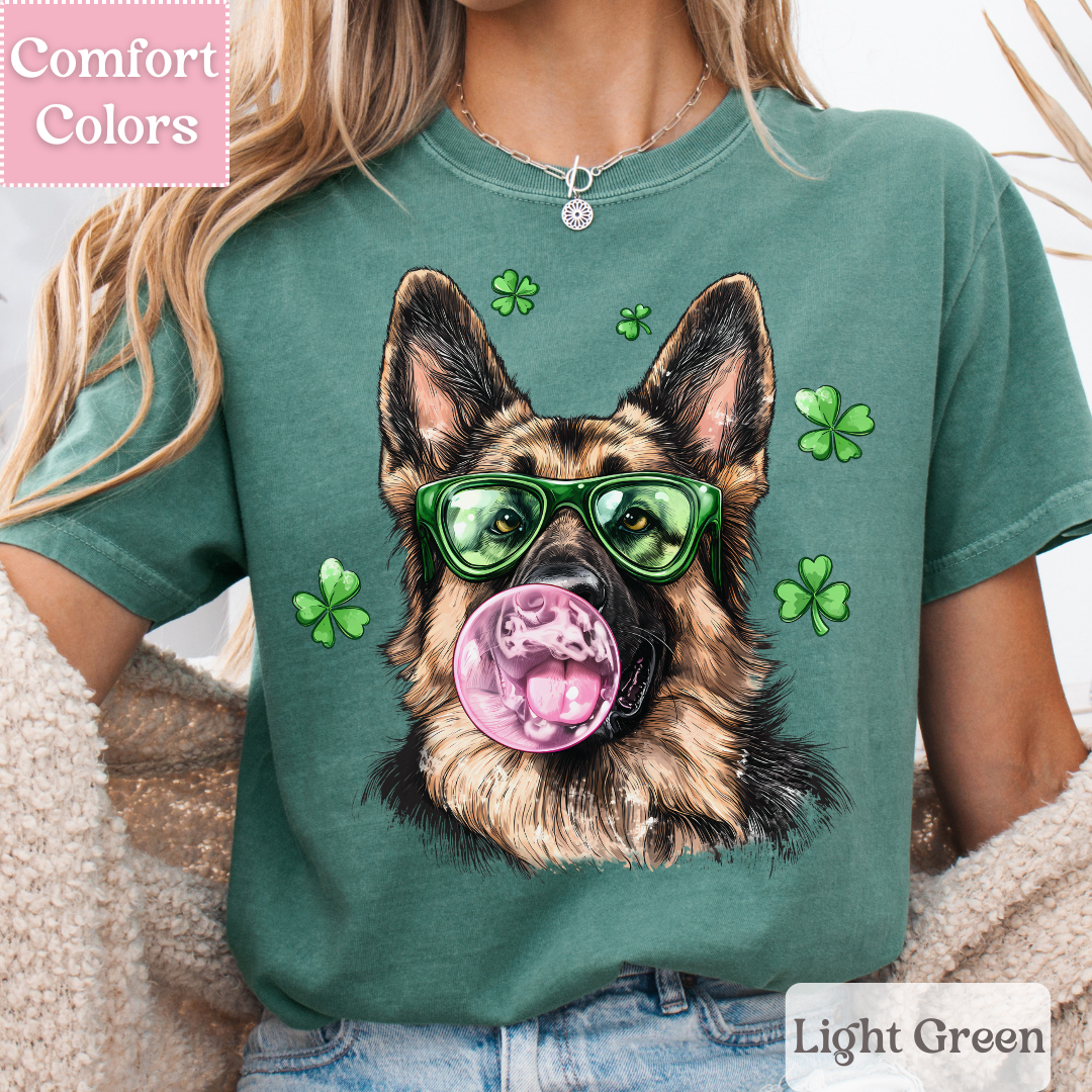 German Shepard T-Shirt for St. Patrick&