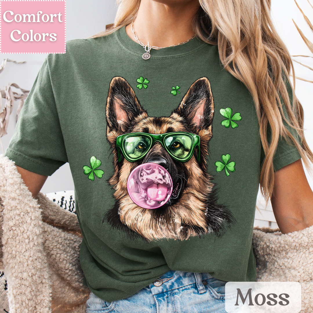 German Shepard T-Shirt for St. Patrick&