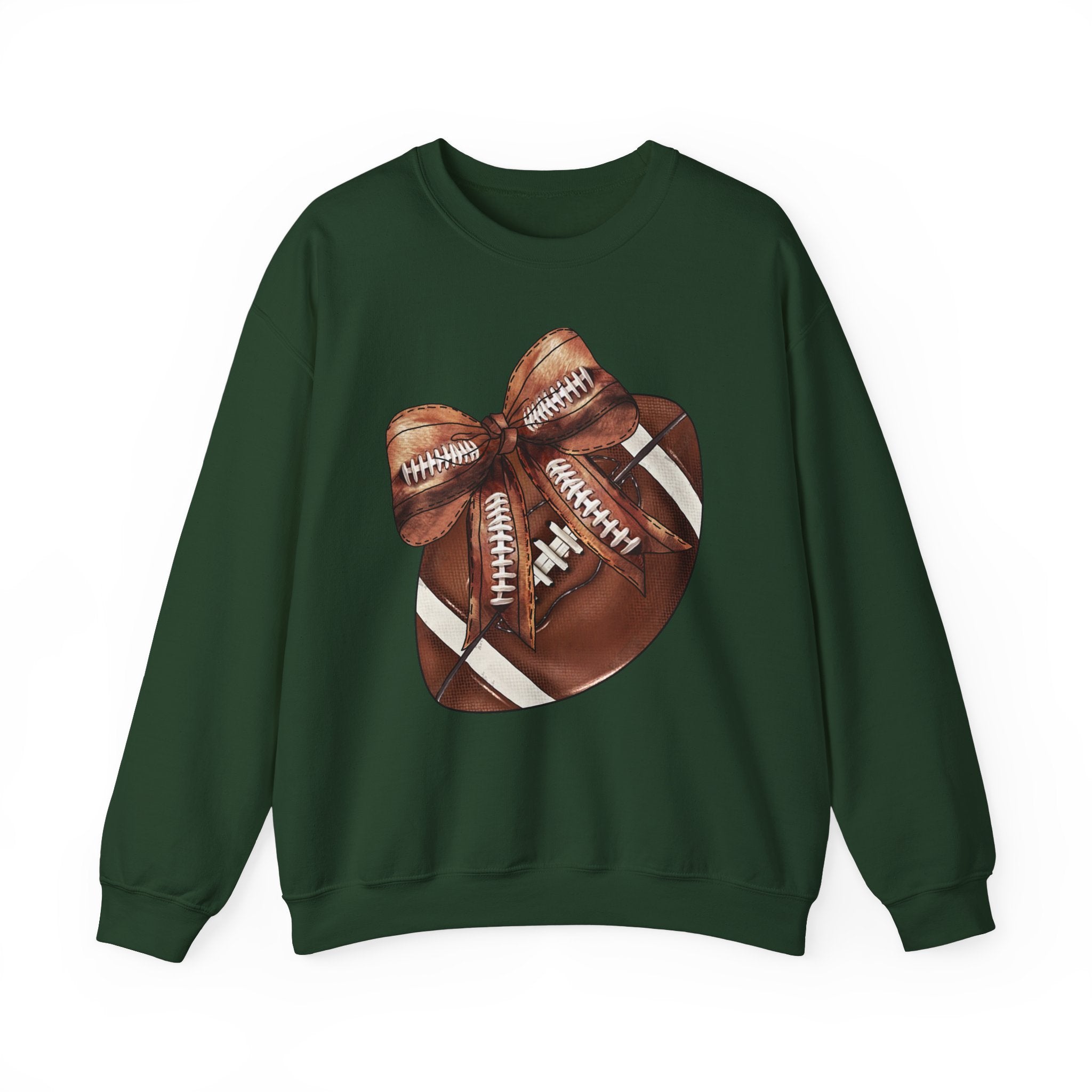 Football Sweatshirt with Coquette Bow