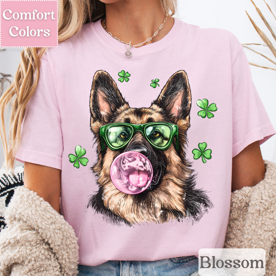 German Shepard T-Shirt for St. Patrick&