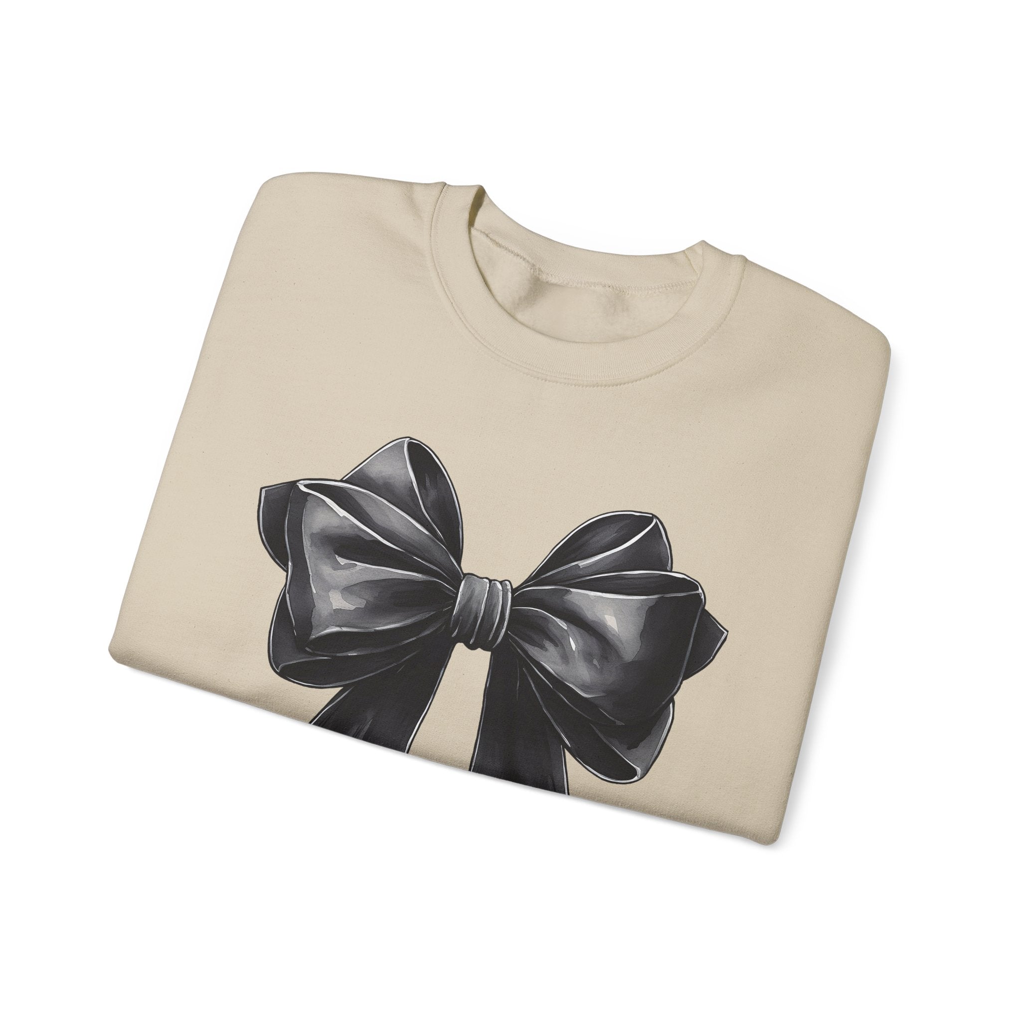 Black Coquette Bow Sweatshirt