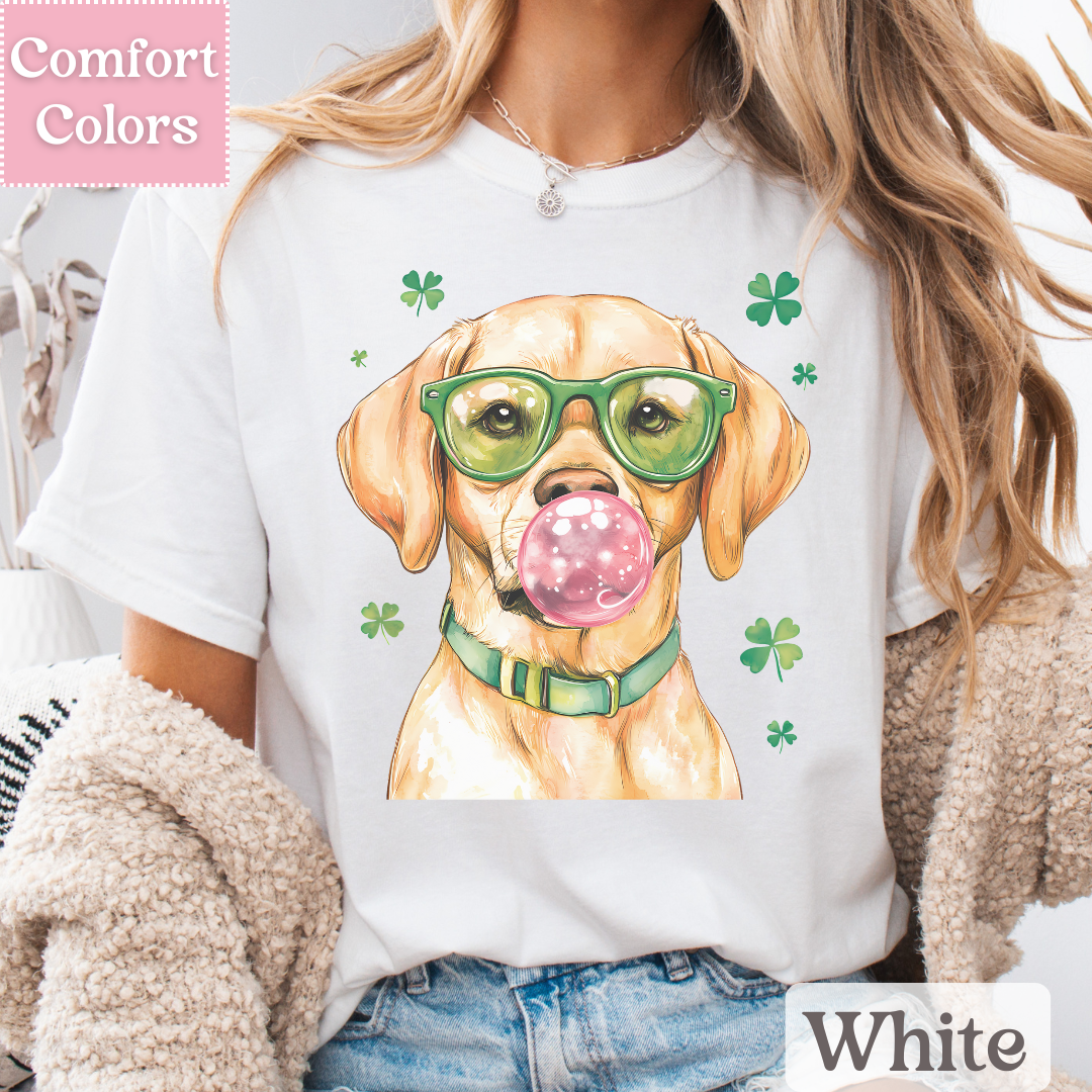 Yellow Lab T-Shirt for St. Patrick&