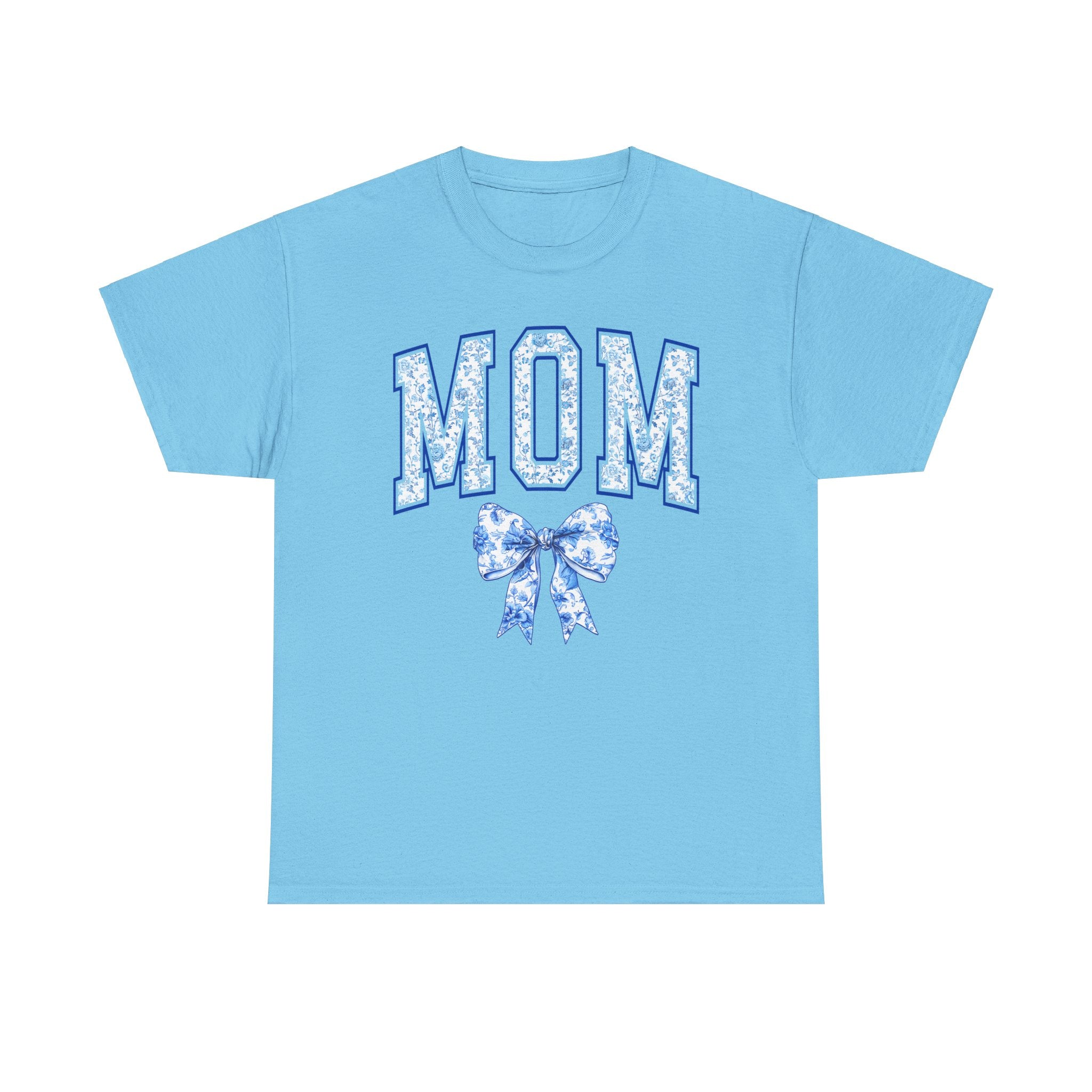 Mom T-Shirt with Coquette Bow, Floral Tee for Moms