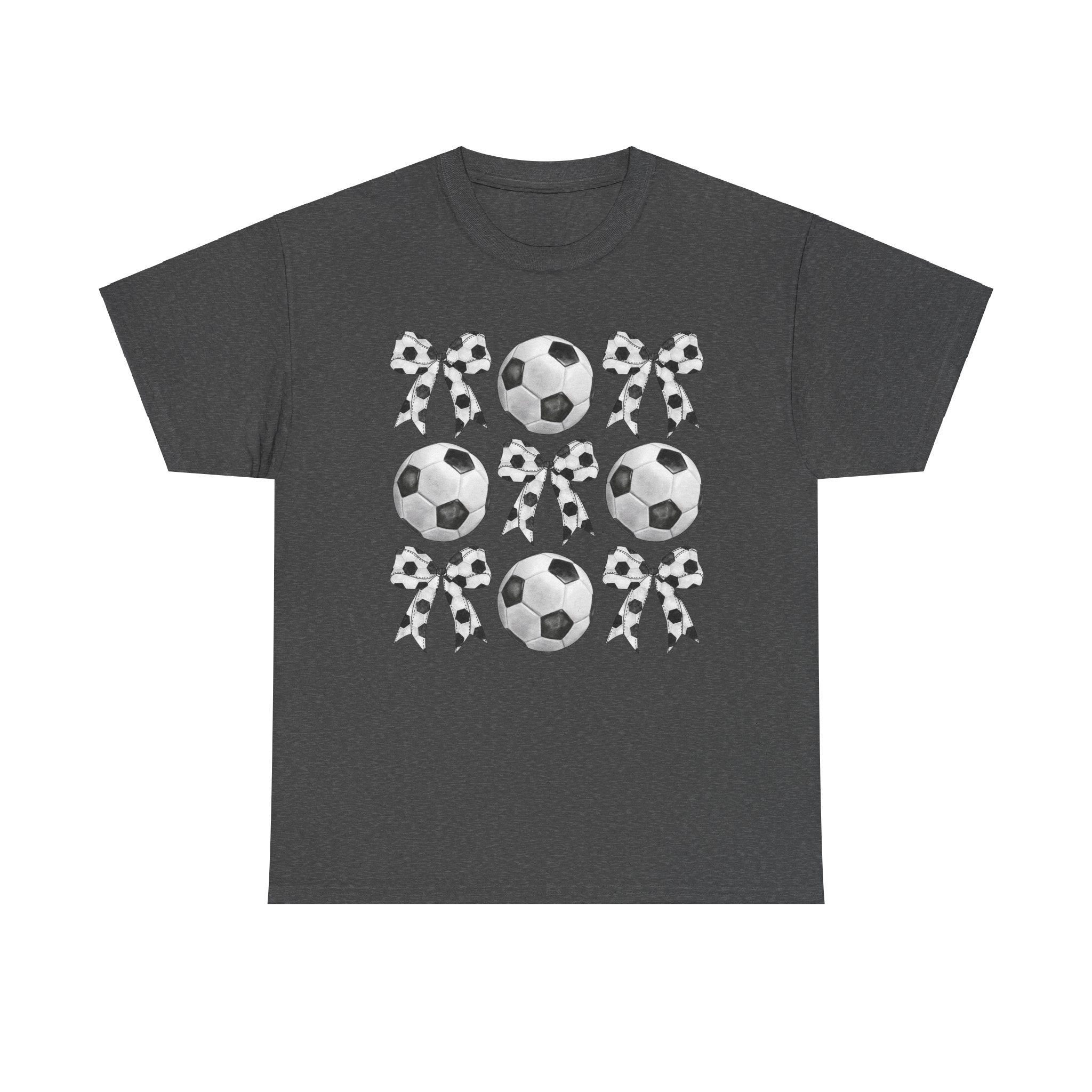 Soccer T-Shirt, Coquette Bow Tee, Soccer Mom Shirt for Women