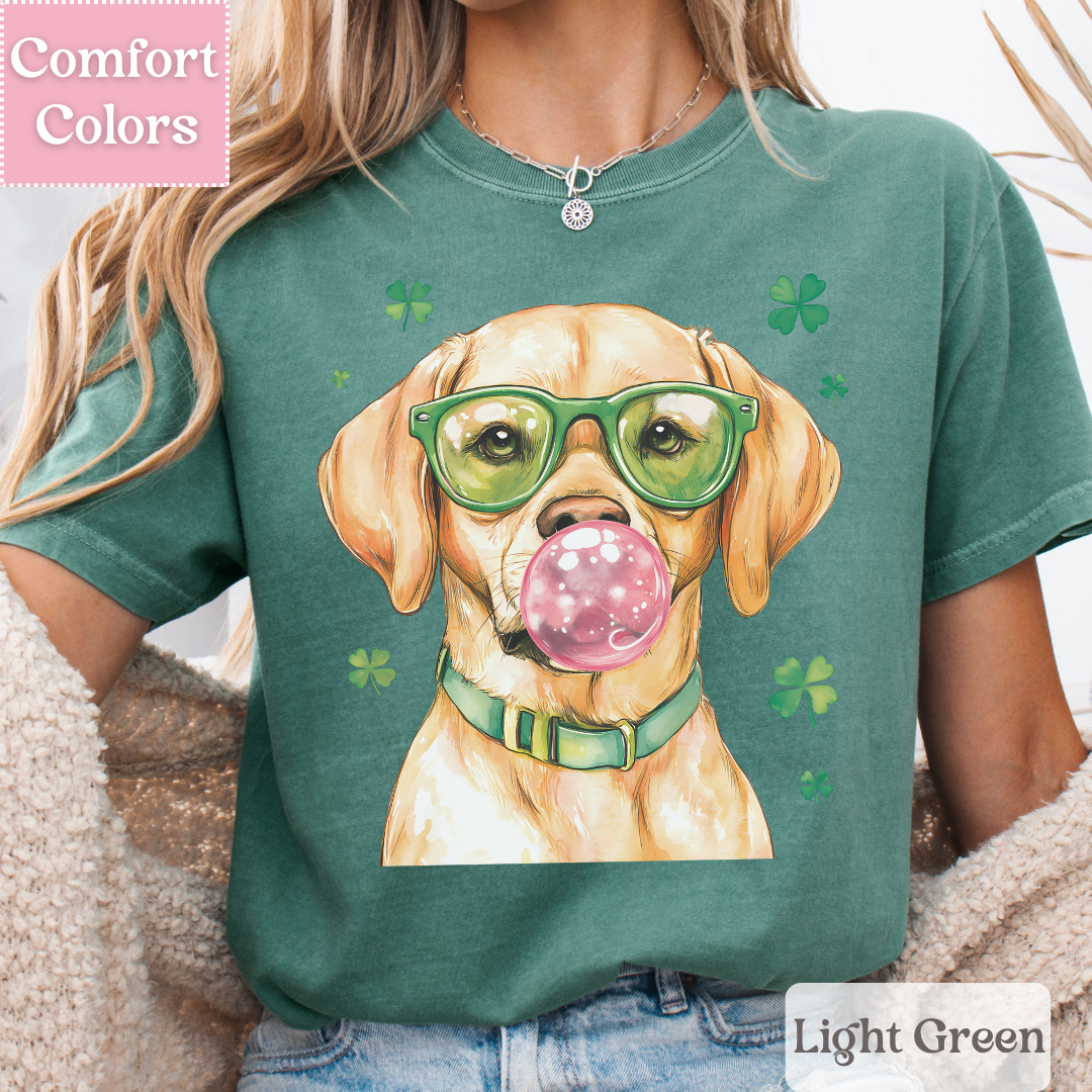 Yellow Lab T-Shirt for St. Patrick&