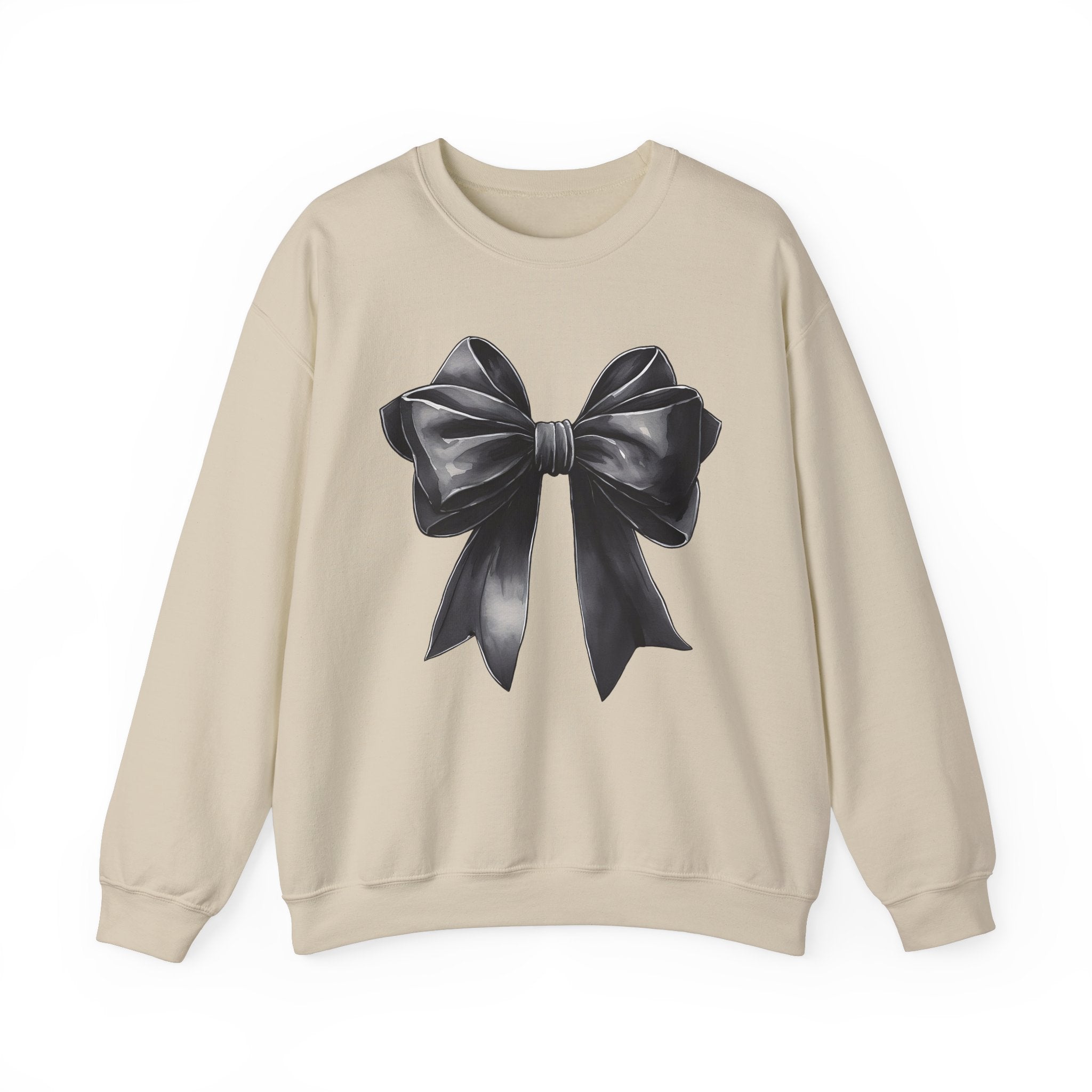Black Coquette Bow Sweatshirt