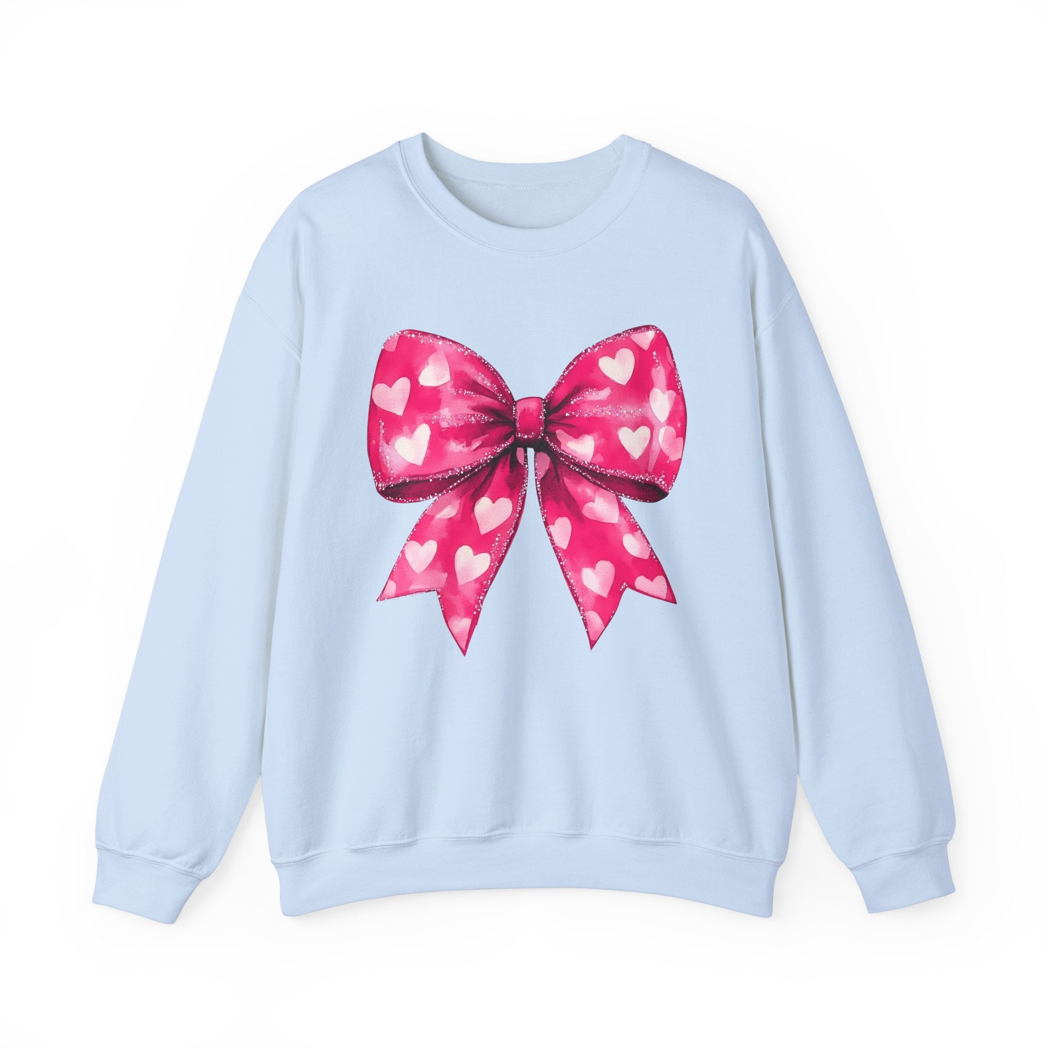 Hot Pink Coquette Bow Sweatshirt for Valentine&