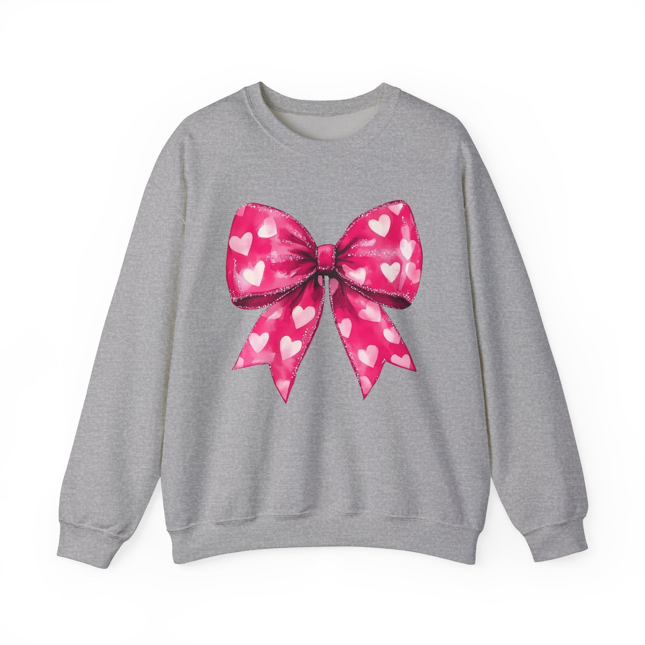 Hot Pink Coquette Bow Sweatshirt for Valentine&