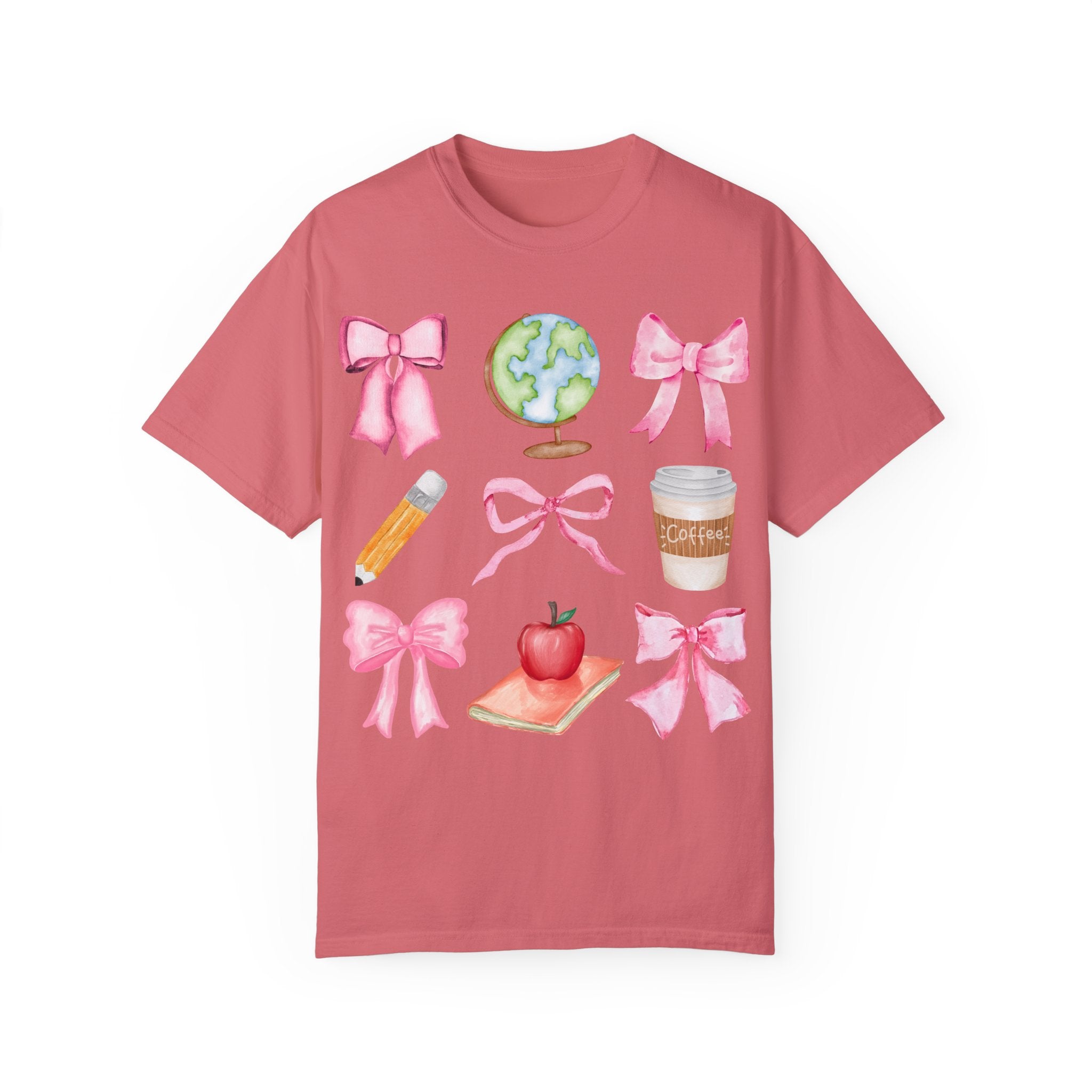 Coquette Bow T-Shirt for Teachers, Teacher Tee with Coquette Bows
