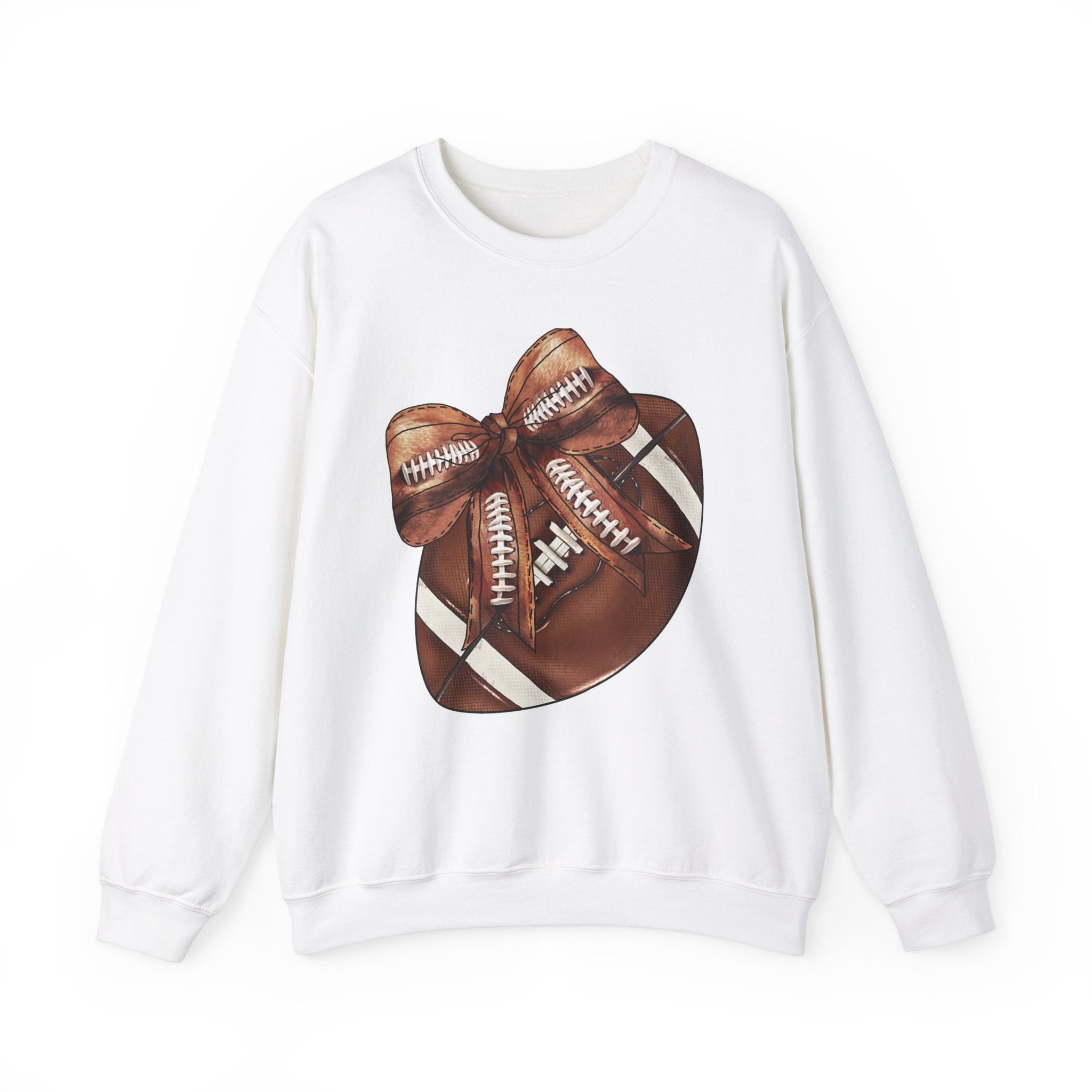Football Sweatshirt with Coquette Bow