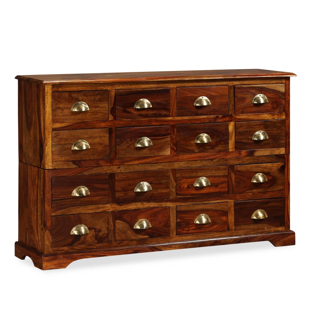 vidaXL Chest of Drawer 47.2"x11.8"x29.5" Solid Sheesham Wood-7