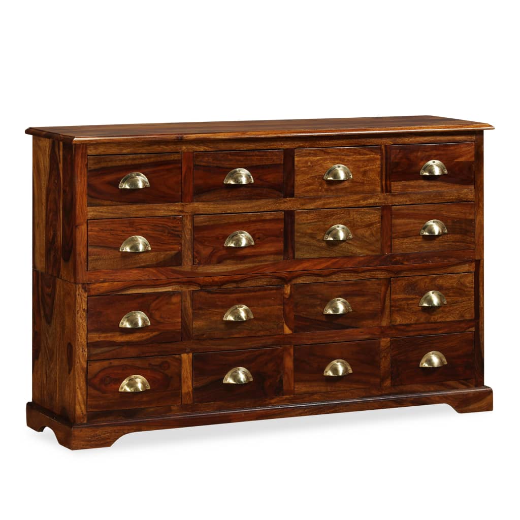 vidaXL Chest of Drawer 47.2"x11.8"x29.5" Solid Sheesham Wood-9