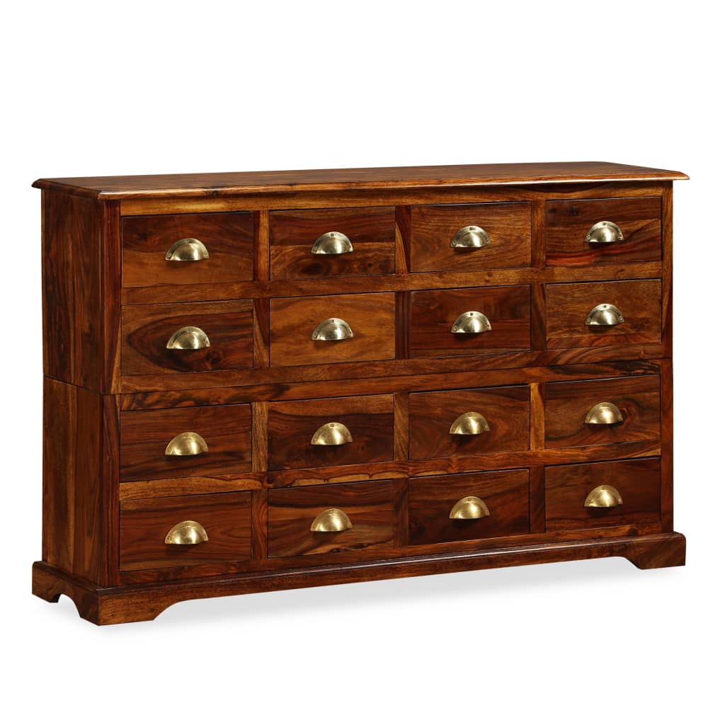 vidaXL Chest of Drawer 47.2"x11.8"x29.5" Solid Sheesham Wood-10