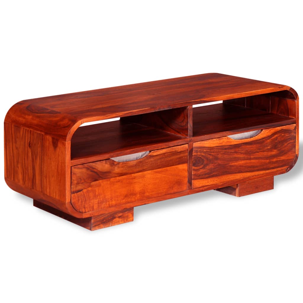 vidaXL Coffee Table Solid Sheesham Wood 35.4"x15.7"x13.8"-0