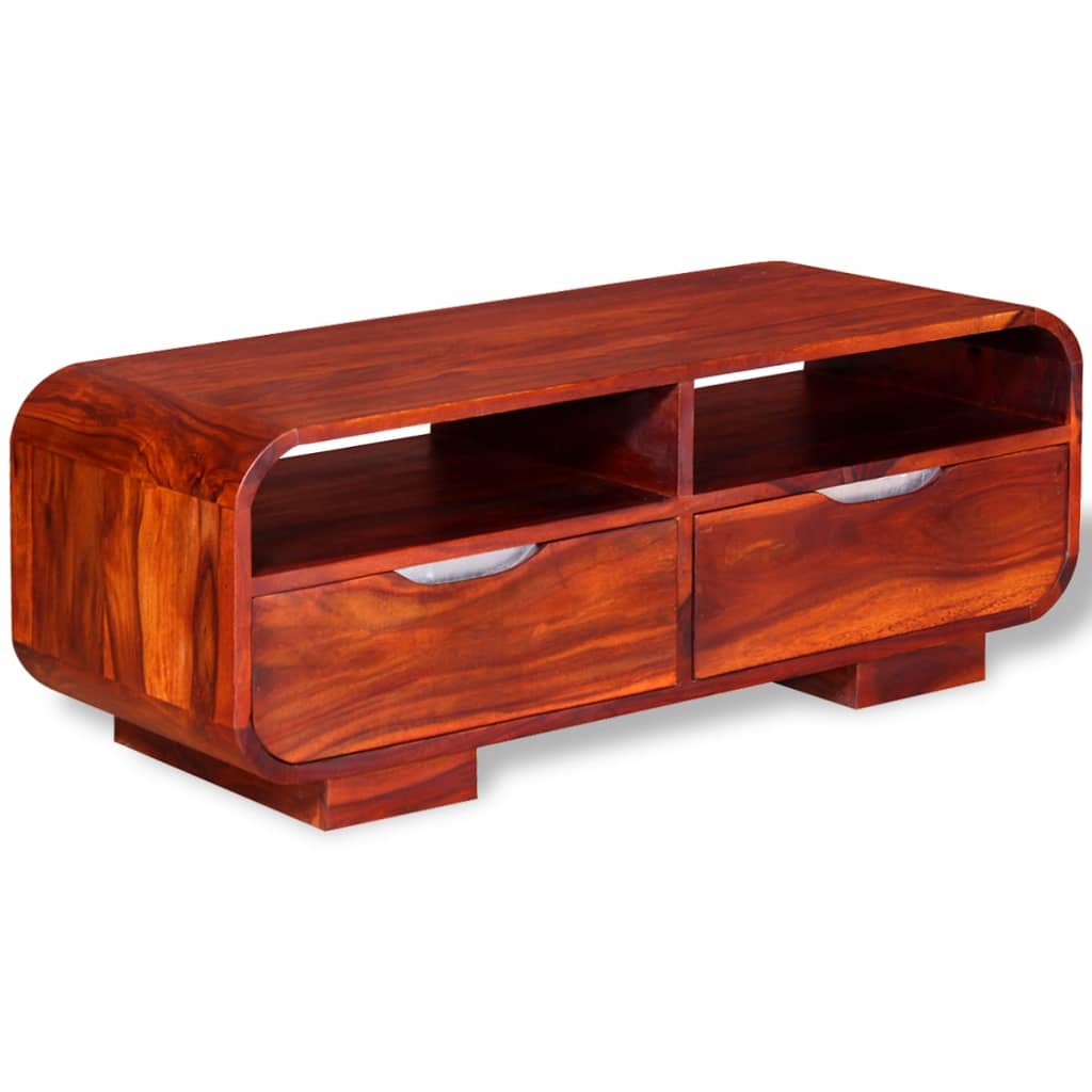 vidaXL Coffee Table Solid Sheesham Wood 35.4"x15.7"x13.8"-1