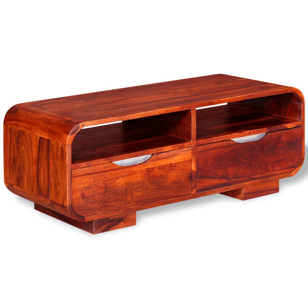vidaXL Coffee Table Solid Sheesham Wood 35.4"x15.7"x13.8"-2