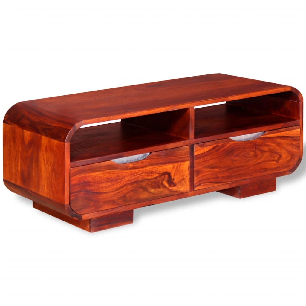 vidaXL Coffee Table Solid Sheesham Wood 35.4"x15.7"x13.8"-3