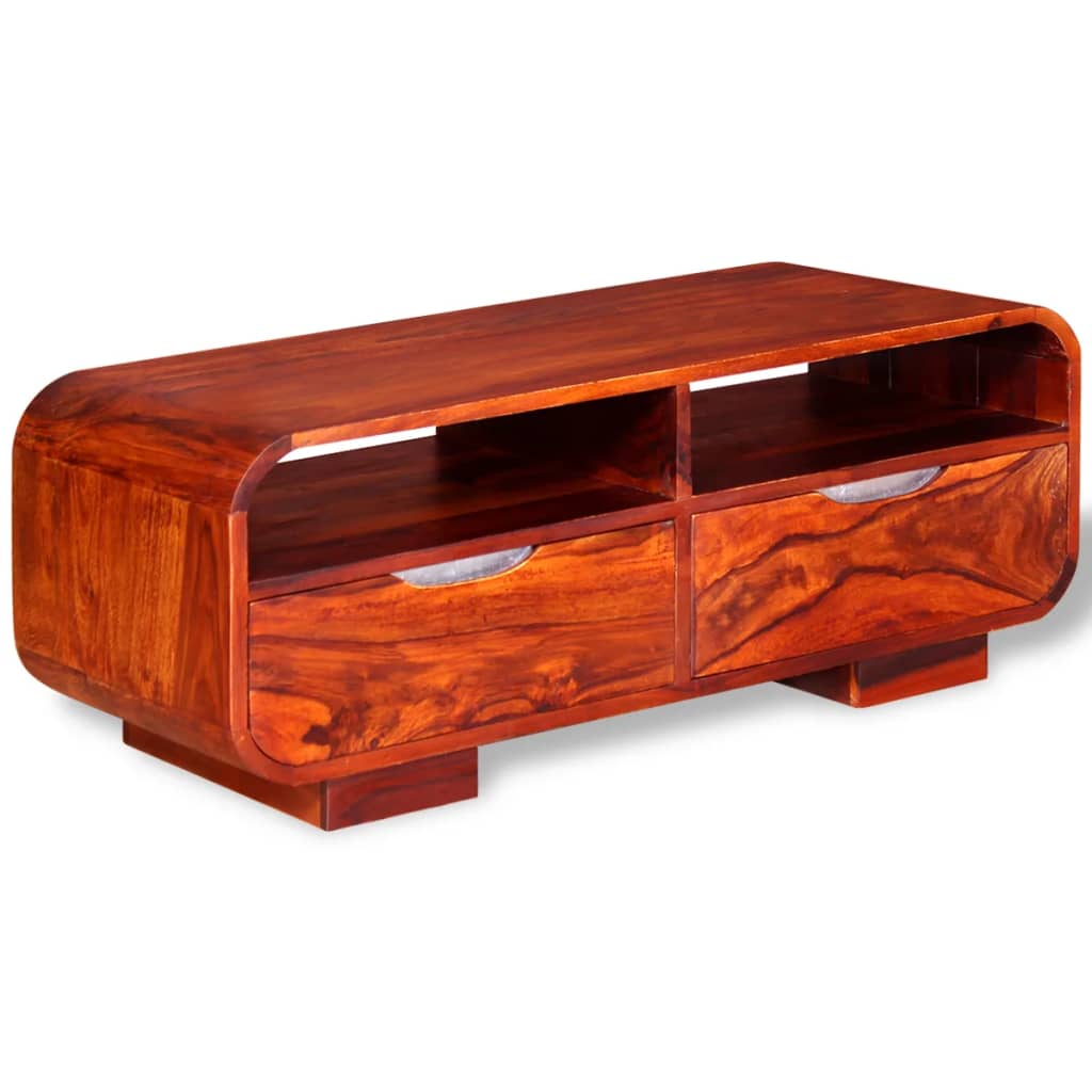 vidaXL Coffee Table Solid Sheesham Wood 35.4"x15.7"x13.8"-4