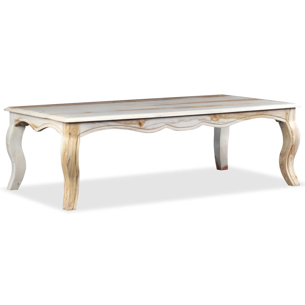 vidaXL Coffee Table Solid Sheesham Wood 43.3"x23.6"x13.8"-0