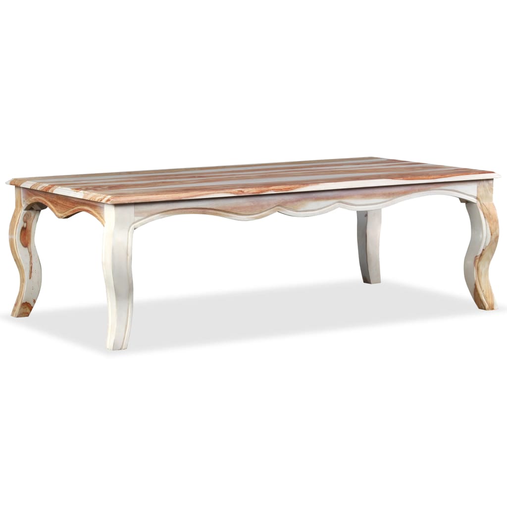 vidaXL Coffee Table Solid Sheesham Wood 43.3"x23.6"x13.8"-1