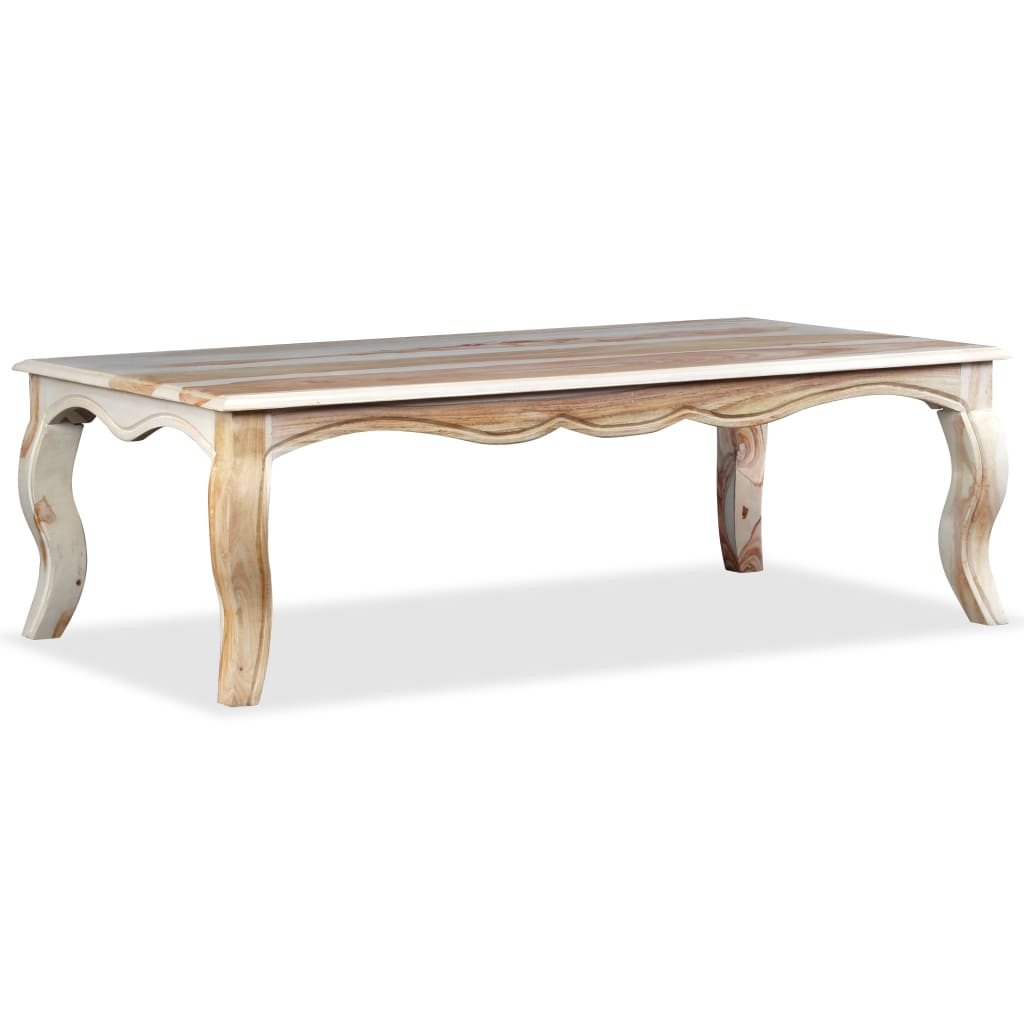 vidaXL Coffee Table Solid Sheesham Wood 43.3"x23.6"x13.8"-2