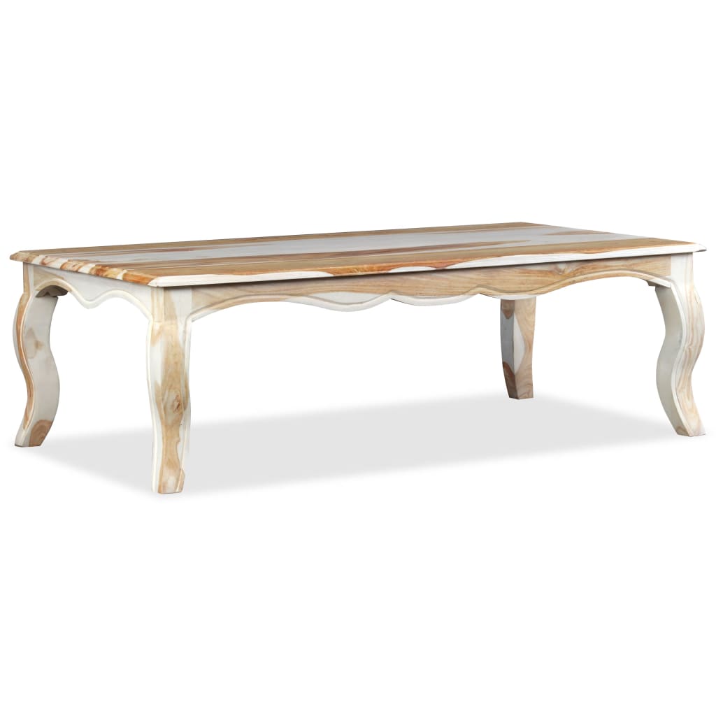 vidaXL Coffee Table Solid Sheesham Wood 43.3"x23.6"x13.8"-3