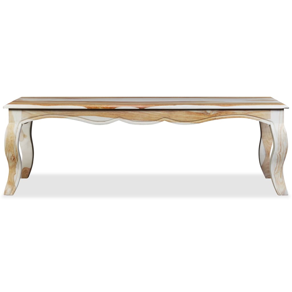 vidaXL Coffee Table Solid Sheesham Wood 43.3"x23.6"x13.8"-4