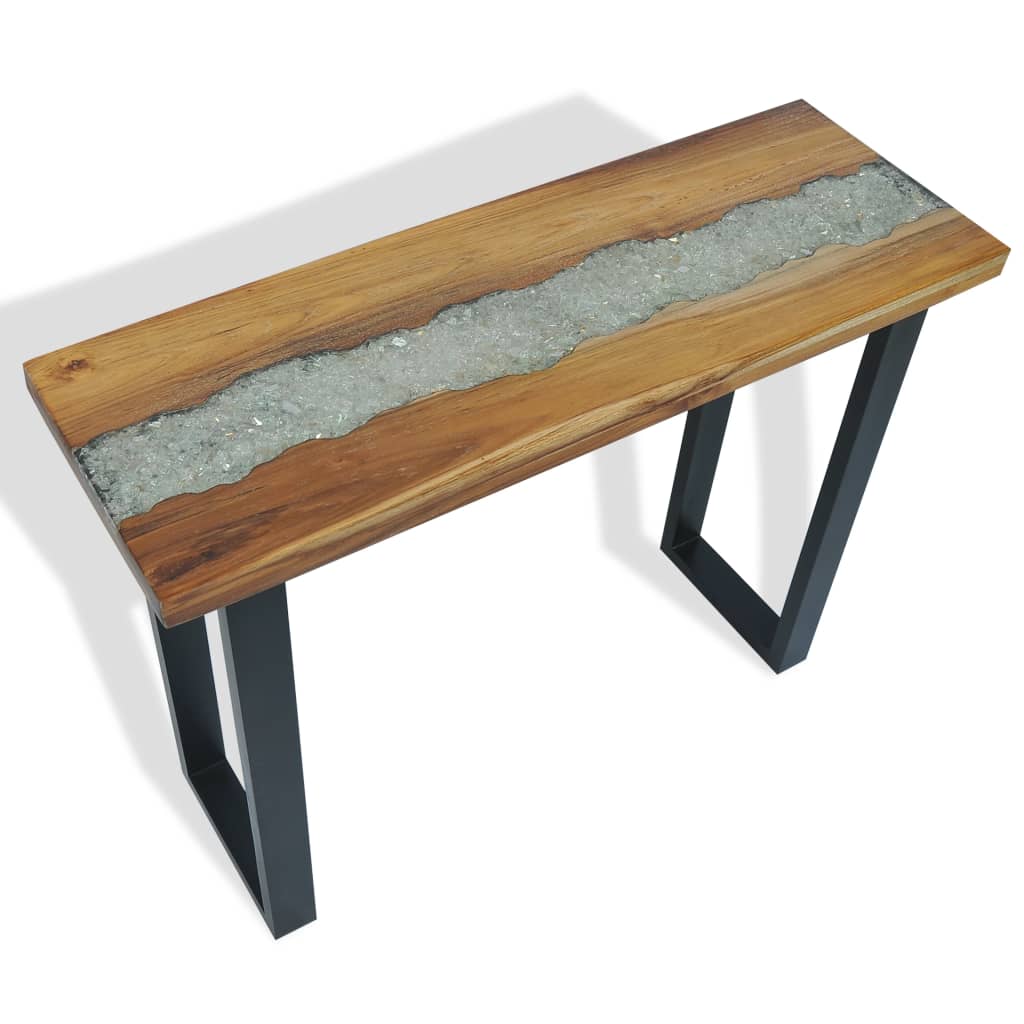 vidaXL Console Table Teak 39.4"x13.8"x29.5"-1