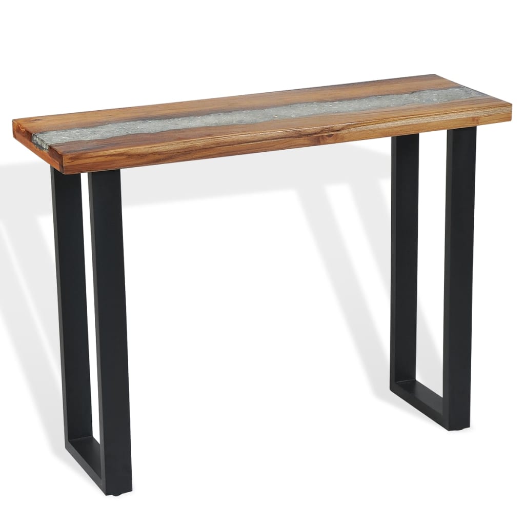 vidaXL Console Table Teak 39.4"x13.8"x29.5"-4