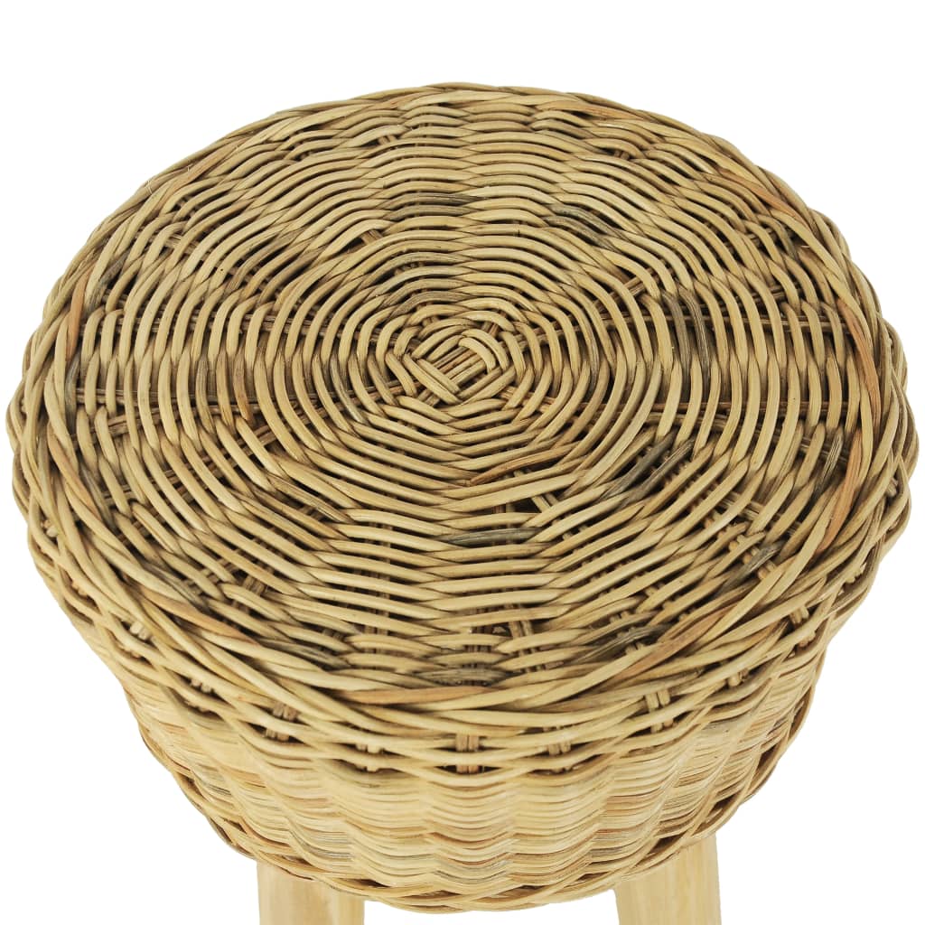 vidaXL Bar Stool Natural Rattan-1