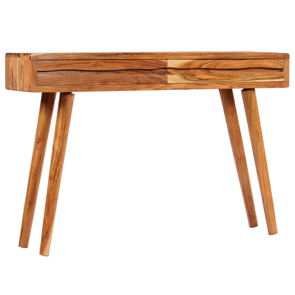 vidaXL Console Table Solid Acacia Wood with Carved Drawers 46.5"x11.8"x31.5"-1