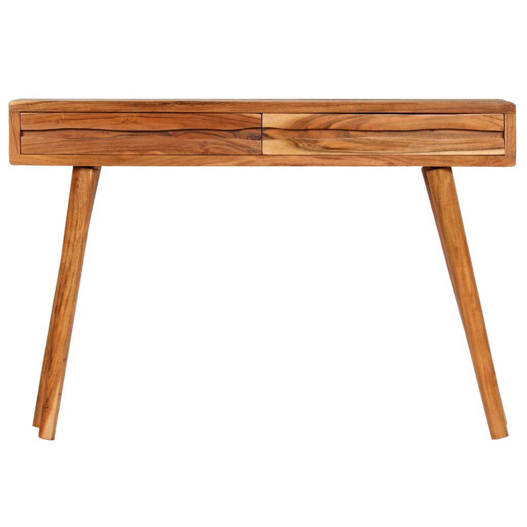vidaXL Console Table Solid Acacia Wood with Carved Drawers 46.5"x11.8"x31.5"-2